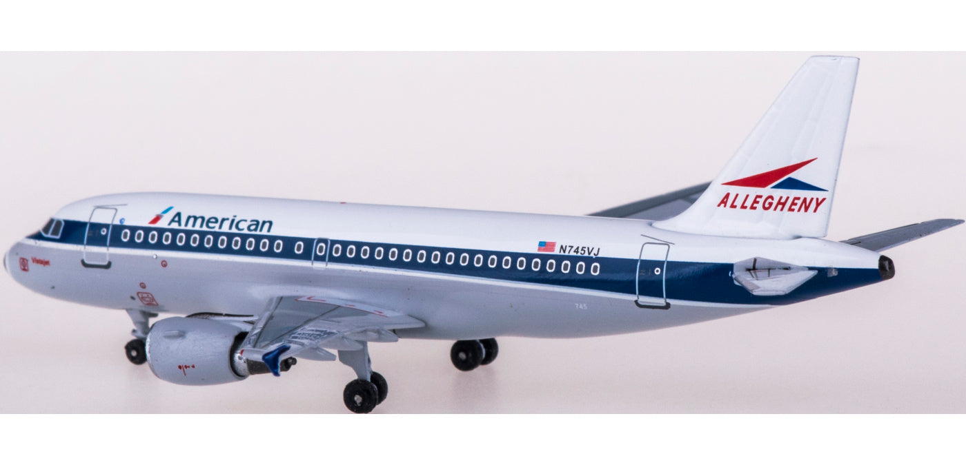 (Rare)1:400 AeroClassics BBX41607 American Airlines Airbus A319 N745VJ Allegheny+Free Tractor