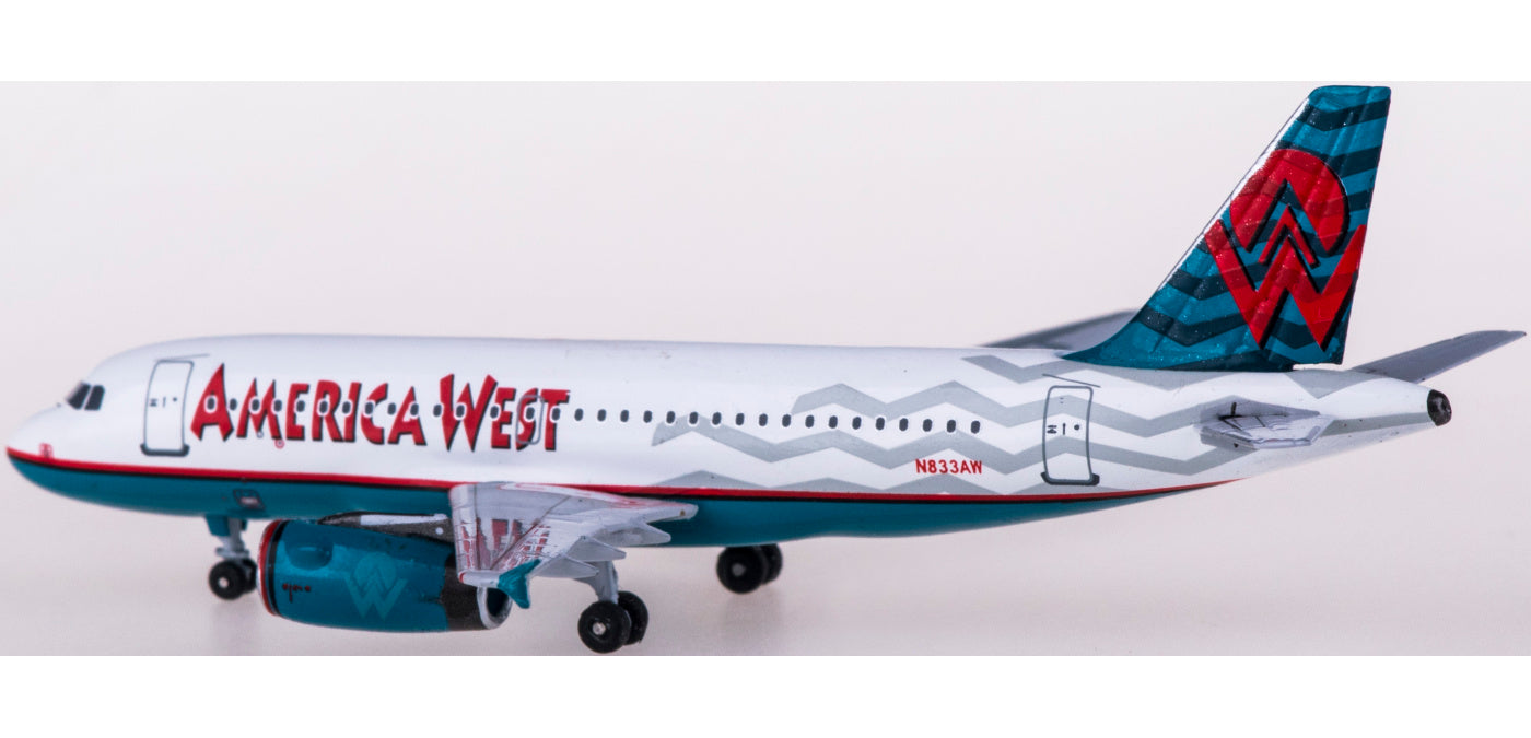 (Rare)1:400 AeroClassics BBX41611 America West Airlines Airbus A319 N833AW+Free Tractor