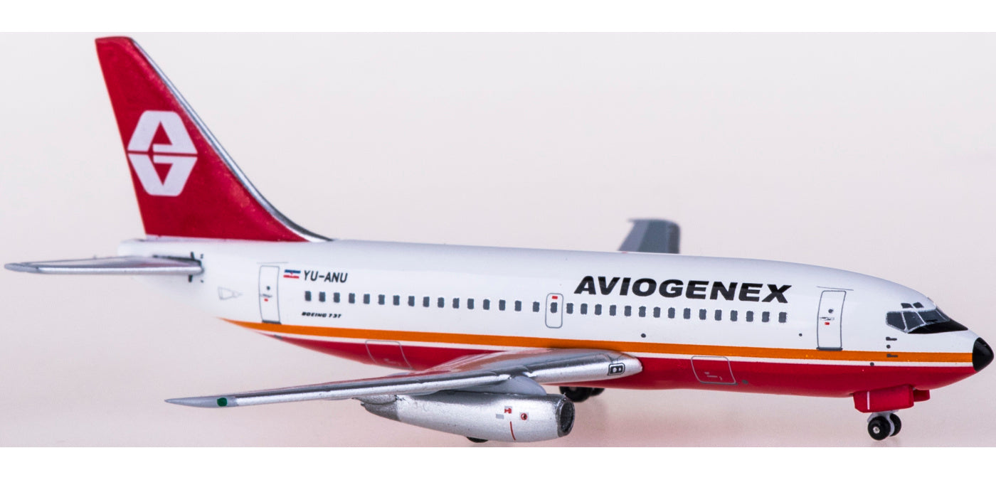 1:400 AeroClassics AC419937 Aviogenex Boeing 737-200 YU-ANU Aircraft Model+Free Tractor