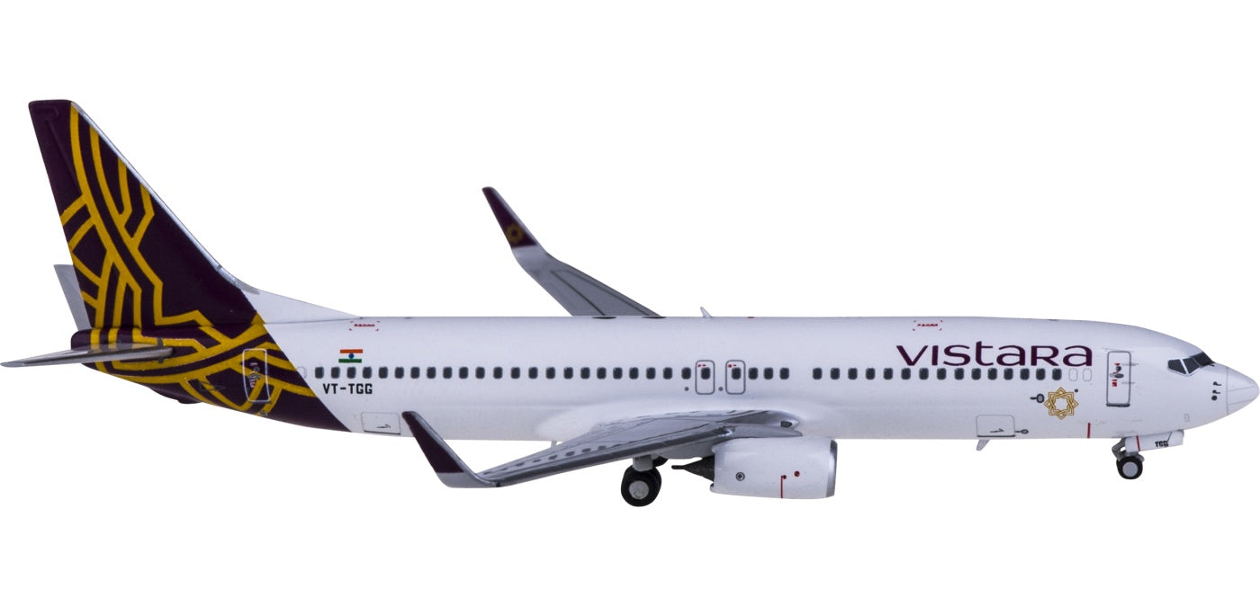 1:400 NG Models NG58105 Vistara Boeing 737-800 VT-TGG+Free Tractor