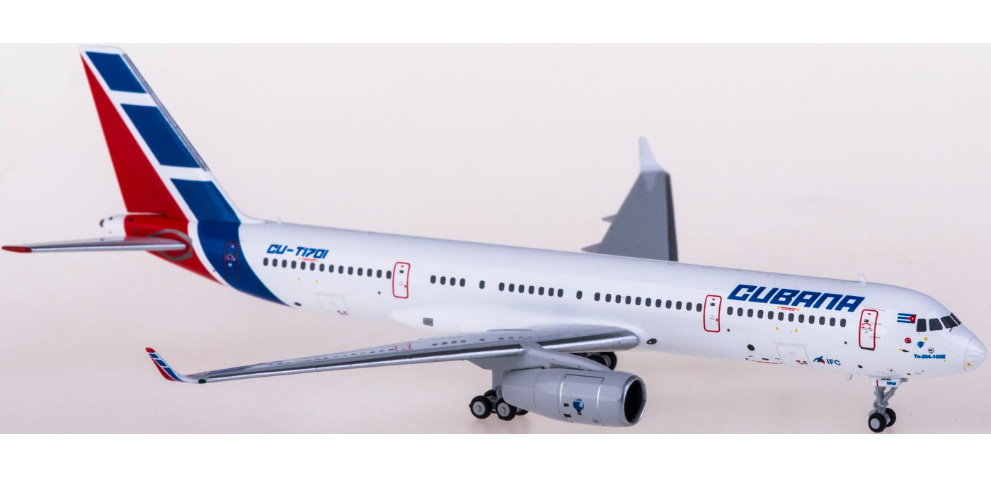 1:400 NG Models NG40001 Cubana Tupolev TU-204-100E CU-T1701+Free Tractor