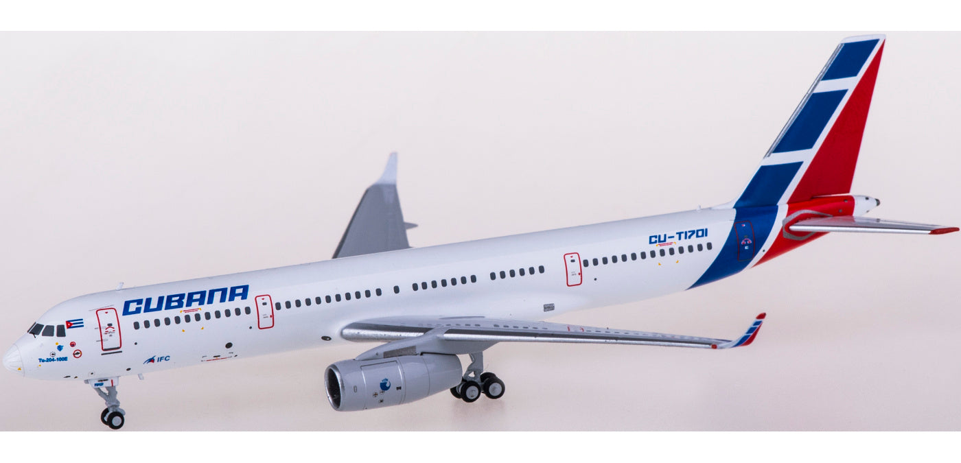 1:400 NG Models NG40001 Cubana Tupolev TU-204-100E CU-T1701+Free Tractor