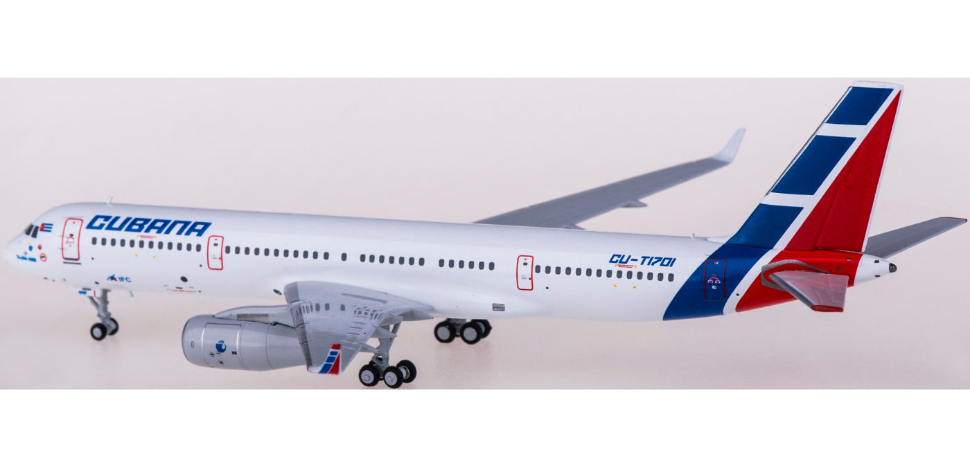 1:400 NG Models NG40001 Cubana Tupolev TU-204-100E CU-T1701+Free Tractor