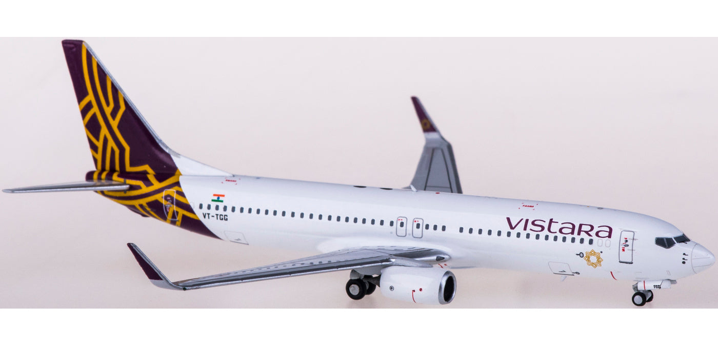 1:400 NG Models NG58105 Vistara Boeing 737-800 VT-TGG+Free Tractor