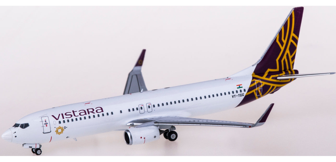 1:400 NG Models NG58105 Vistara Boeing 737-800 VT-TGG+Free Tractor