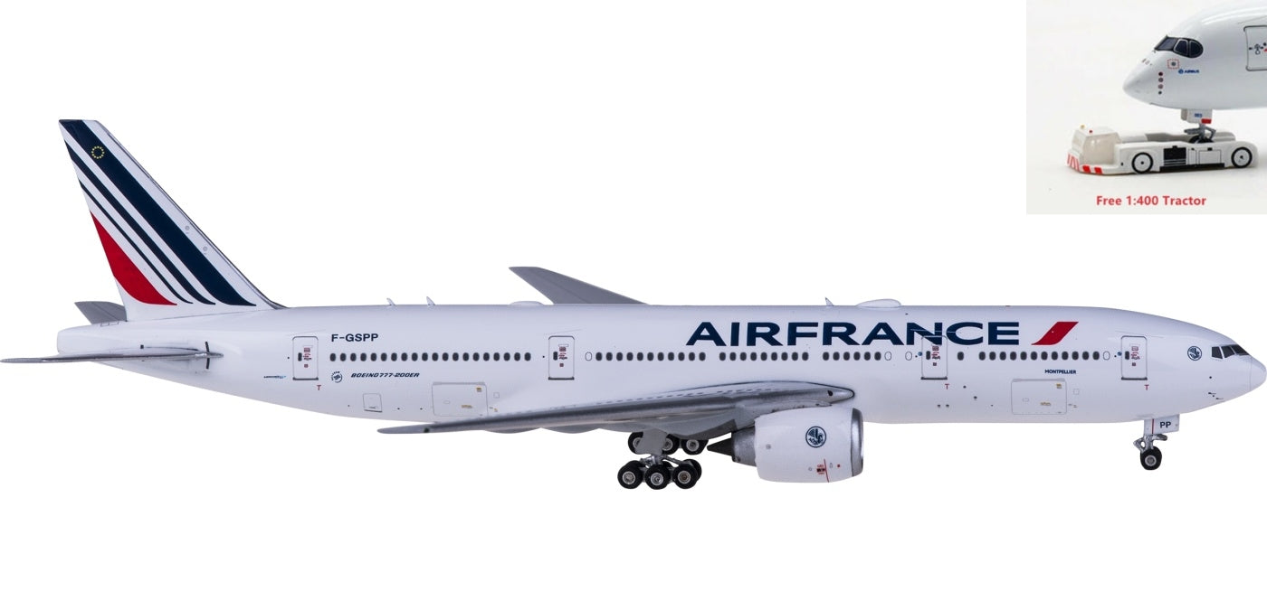 1:400 Phoenix PH04401 Air France Boeing 777-200ER F-GSPP+Free Tractor