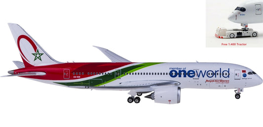 1:400 Phoenix PH11688 Royal Air Maroc Boeing 787-8 CN-RGB "ONE WORLD"+Free Tractor