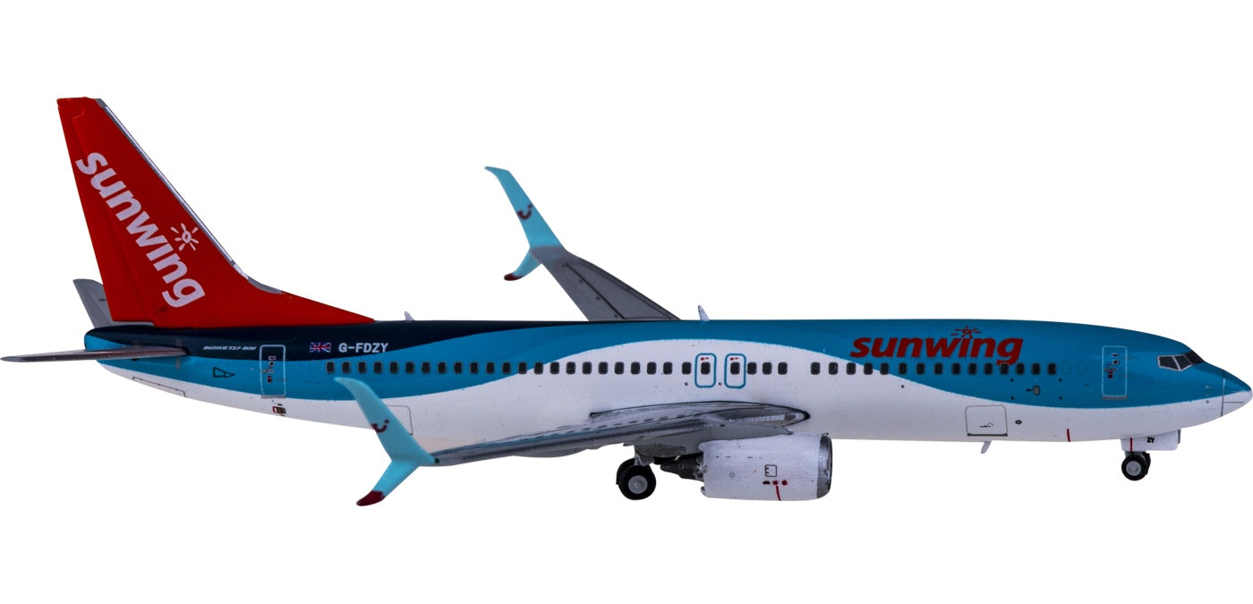 1:400 JC Wings LH4204 Sunwing Airlines Boeing 737-800 G-FDZY+Free Tractor