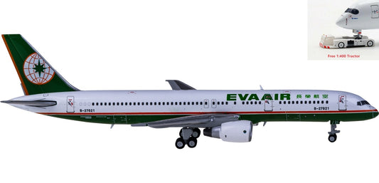 1:400 JC Wings XX4418 EVA Air Boeing 757-200 B-27021+Free Tractor