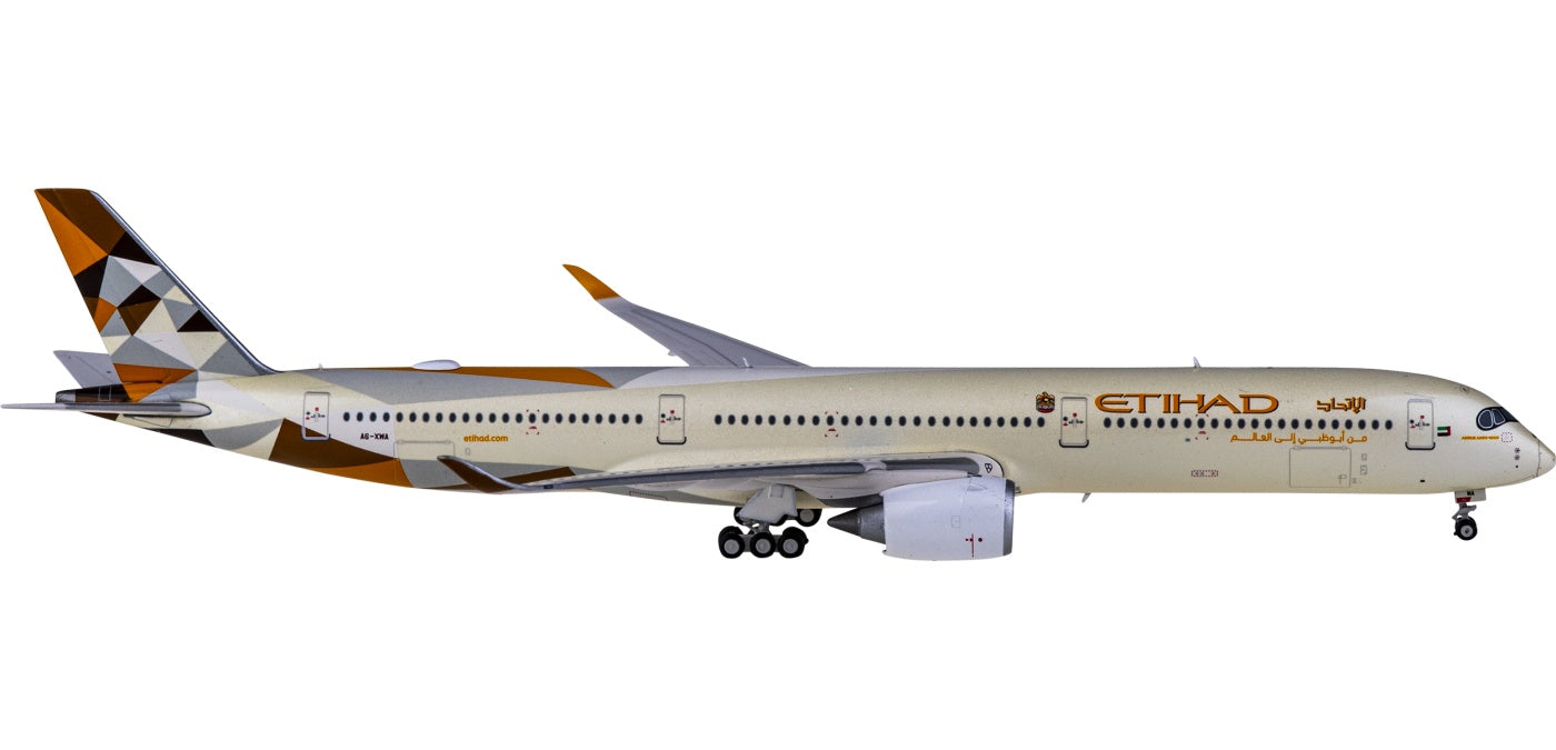 1:400 JC Wings XX4187 Etihad Airways Airbus A350-1000XWB A6-XWA+Free Tractor