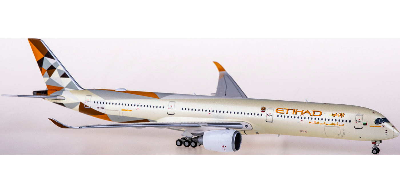 1:400 JC Wings XX4187 Etihad Airways Airbus A350-1000XWB A6-XWA+Free Tractor