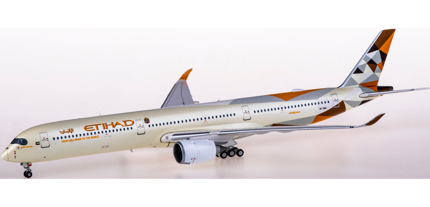 1:400 JC Wings XX4187 Etihad Airways Airbus A350-1000XWB A6-XWA+Free Tractor