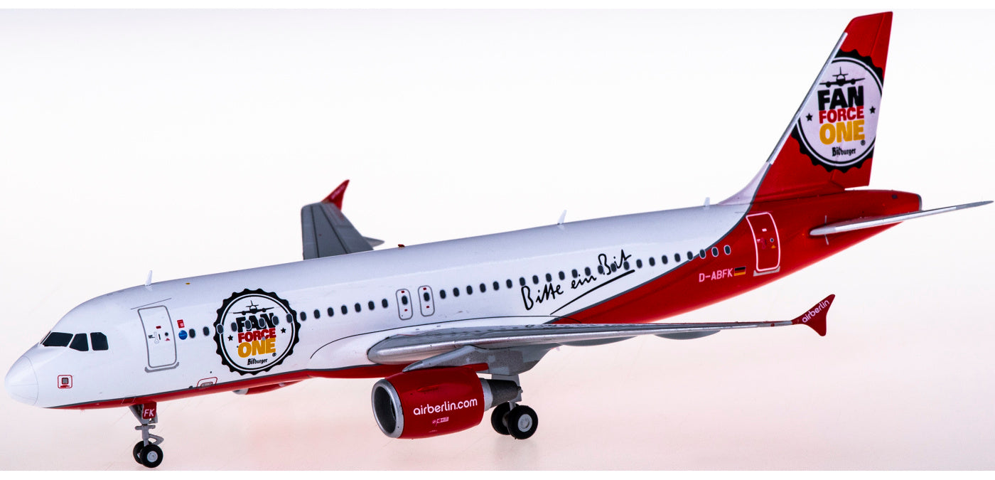 1:200 JC Wings LH2202 Air Berlin Airbus A320 D-ABFK Fan Force One