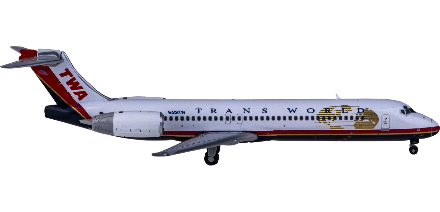 1:400 Geminijets GJTWA2008 TWA  Boeing 717-200 N418TW +Free Tractor