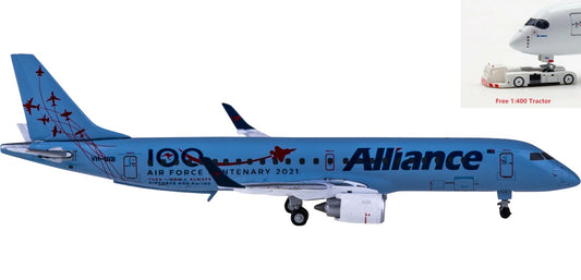 (Rare)1:400 Geminijets GJUTY2000 Alliance Airlines Embraer ERJ-190 VH-UYB Air Force Centenary 2021+Free Tractor