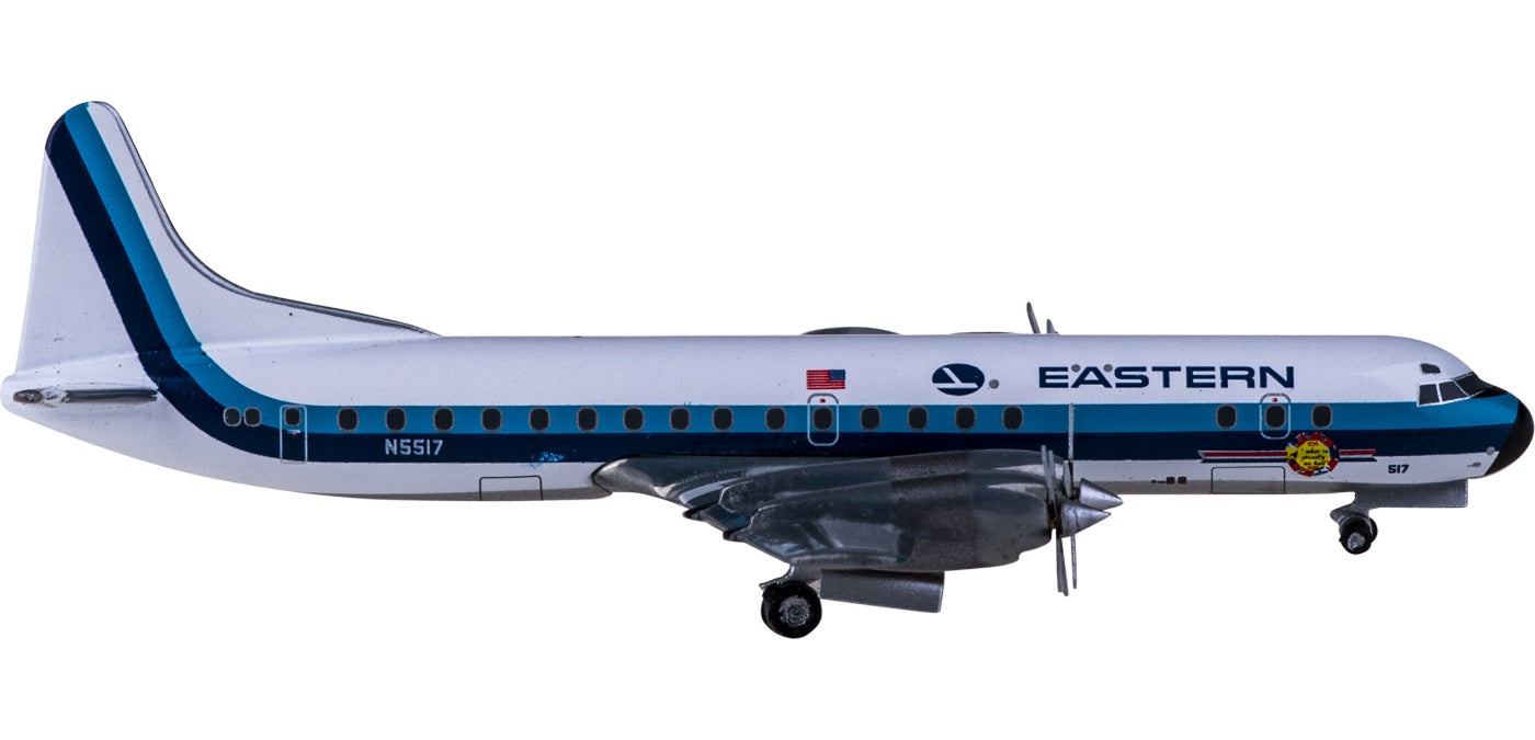 1:400 Geminijets GJEAL373 Eastern AirLines Lockheed L-188 Electra N5517+Free Tractor