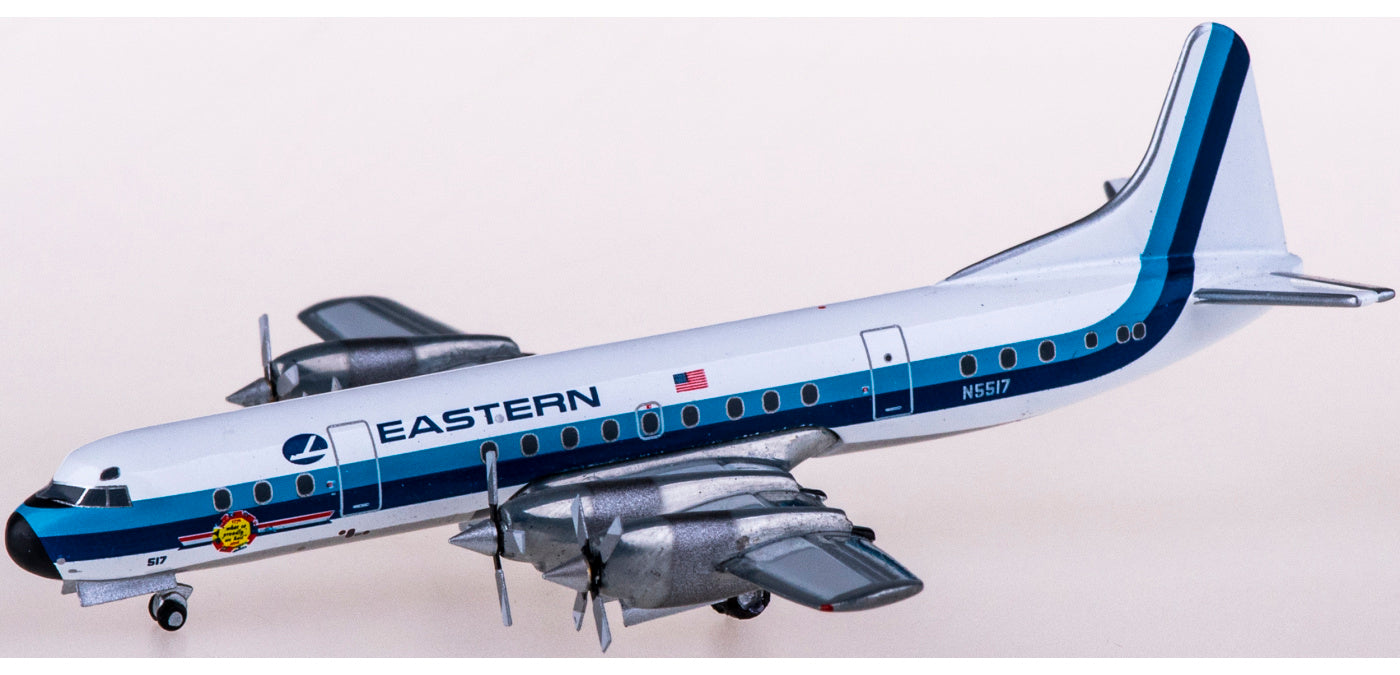 1:400 Geminijets GJEAL373 Eastern AirLines Lockheed L-188 Electra N5517+Free Tractor