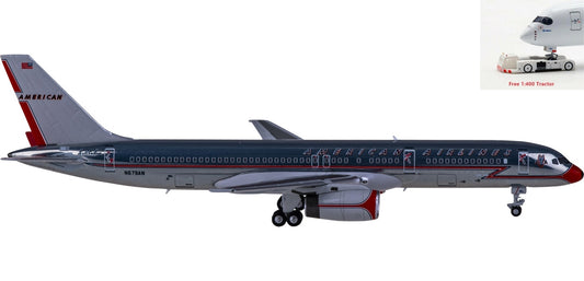 1:400 NG Models NG53175 American Airlines Boeing 757-200 N679AN+Free Tractor