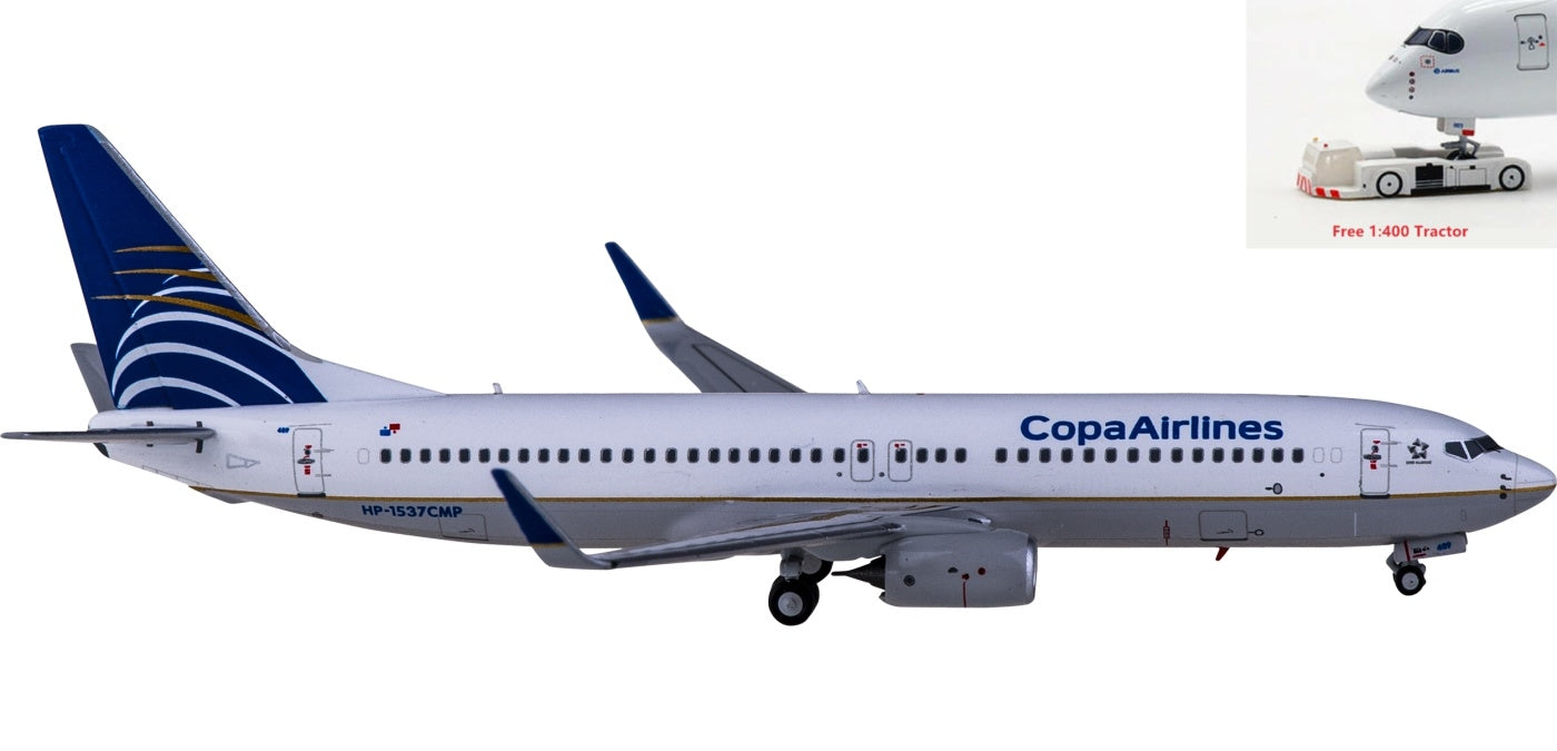 1:400 NG Models NG58107 Copa Boeing 737-800 HP-1537CMP+Free Tractor