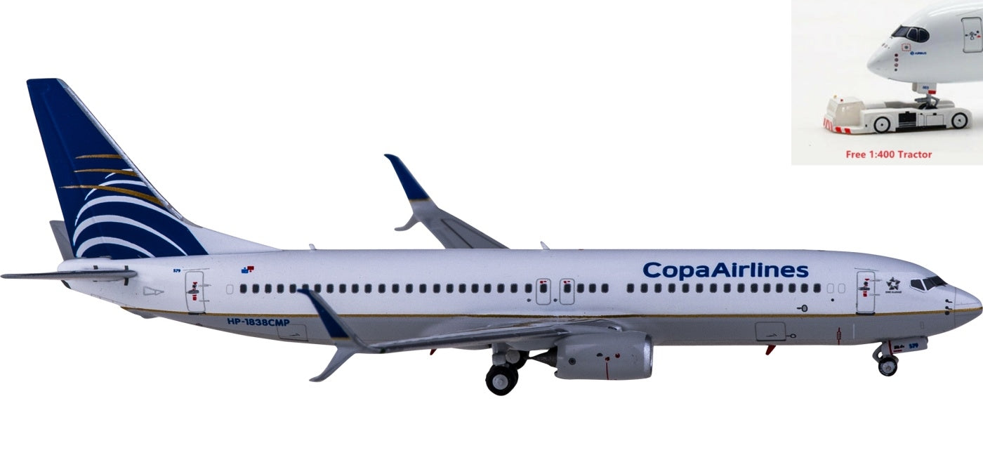 1:400 NG Models NG58108 Copa Boeing 737-800 HP-1538CMP+Free Tractor