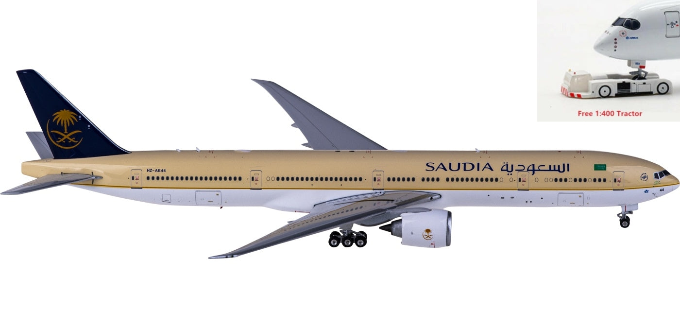 1:400 Phoenix PH11696 Saudia Boeing 777-300ER HZ-AK44+Free Tractor