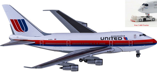 1:400 JC Wings XX4959 United Airlines Boeing 747SP N140UA+Free Tractor