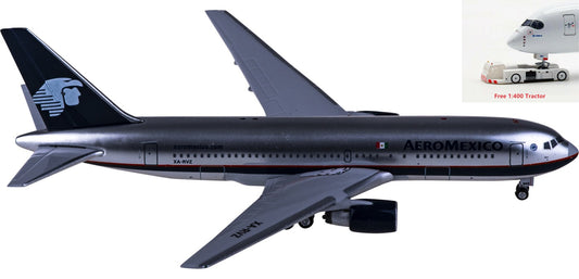 1:400 AeroClassics AC411001 Aeroméxico Boeing 767-200 XA-RVZ Aircraft Model+Free Tractor
