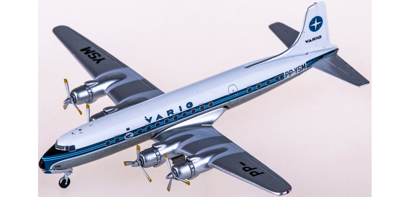 1:400 AeroClassics AC419971 VARIG Douglas DC-6 PP-YSM Aircraft Model+Free Tractor