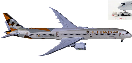 1:400 JC Wings XX4904 Etihad Airways Boeing 787-10 Dreamliner A6-BMI+Free Tractor