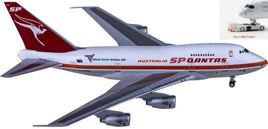 1:400 NG Models NG07010 Qantas Airways Boeing 747SP VH-EAB+Free Tractor