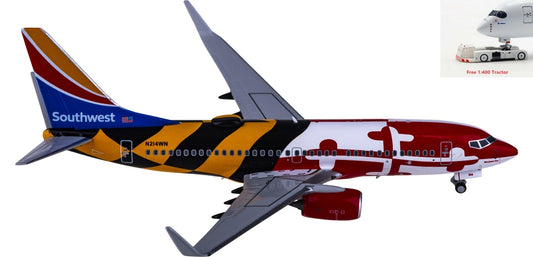 1:400 NG Models NG77007 Southwest Airlines Boeing 737-700 N214WN+Free Tractor