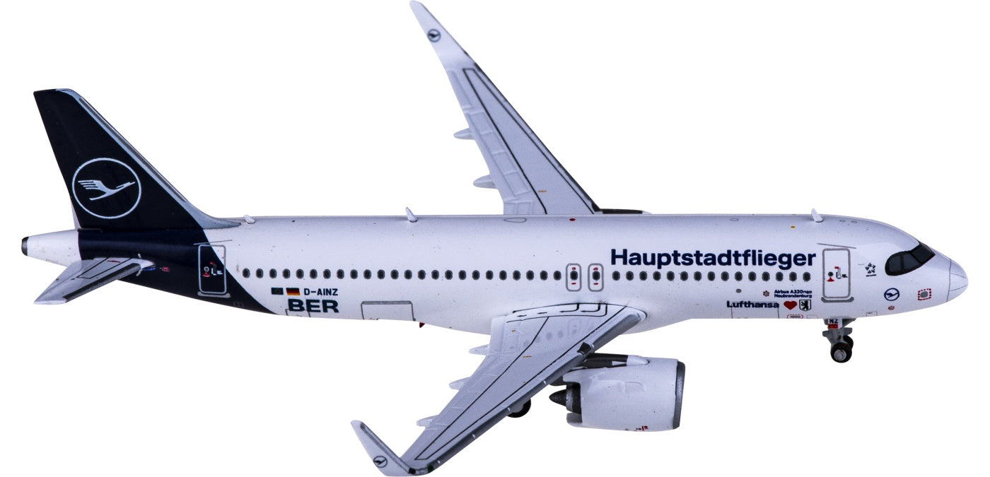 1:400 JC Wings EW432N004 Lufthansa Airlines Airbus A320neo D-AINZ+Free Tractor