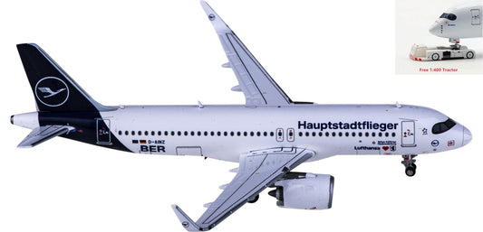 1:400 JC Wings EW432N004 Lufthansa Airlines Airbus A320neo D-AINZ+Free Tractor