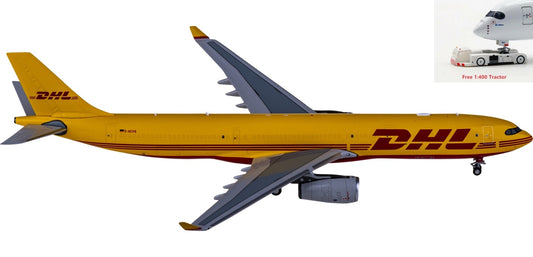 1:400 NG Models NG62031 DHL Cargo Airbus A330-300F D-ACVG+Free Tractor