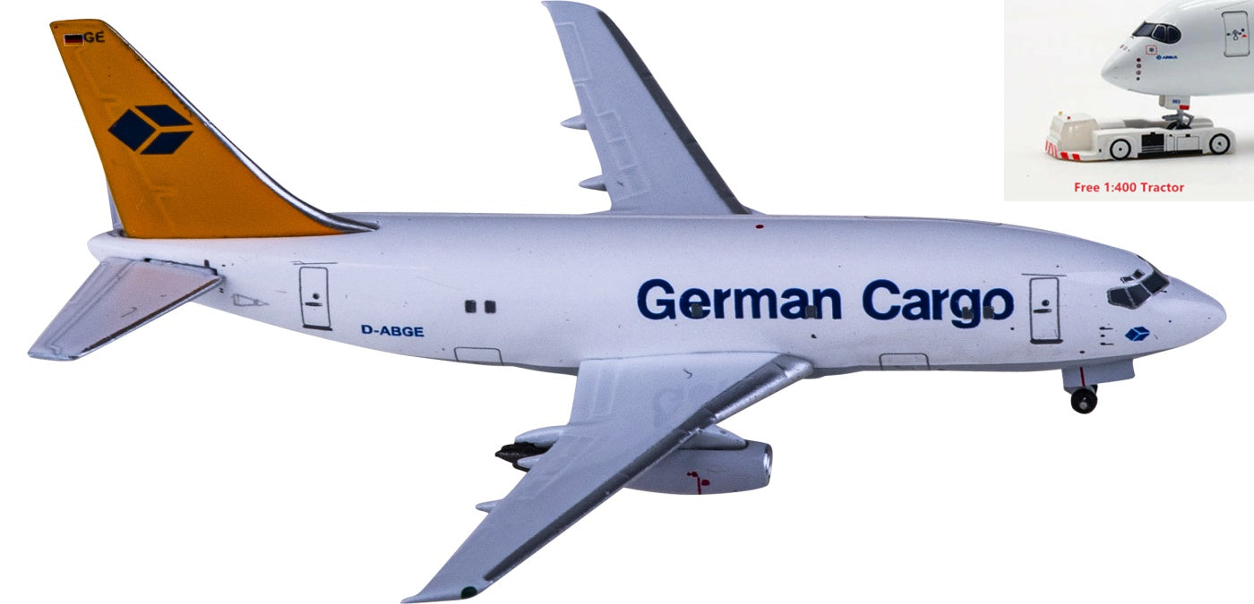 1:400 AeroClassics AC411044 German Cargo Boeing 737-200 D-ABGE Aircraft Model+Free Tractor