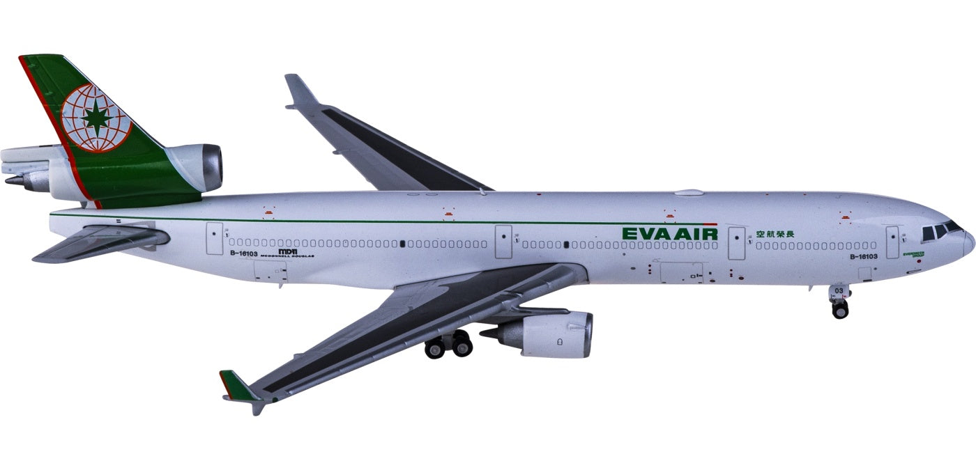 1:400 JC Wings XX4192 EVA Air McDonnell Douglas MD-11F B-16103 Aircraft Model+Free Tractor