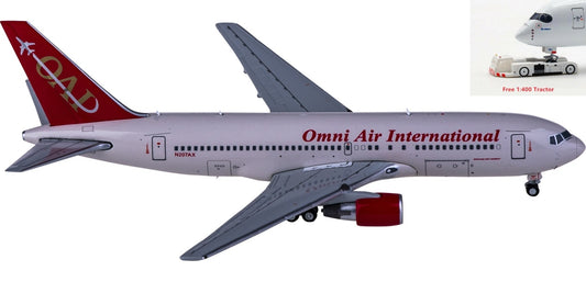 1:400 JC Wings XX4226 Omni Air International Boeing 767-200ER N207AX+Free Tractor