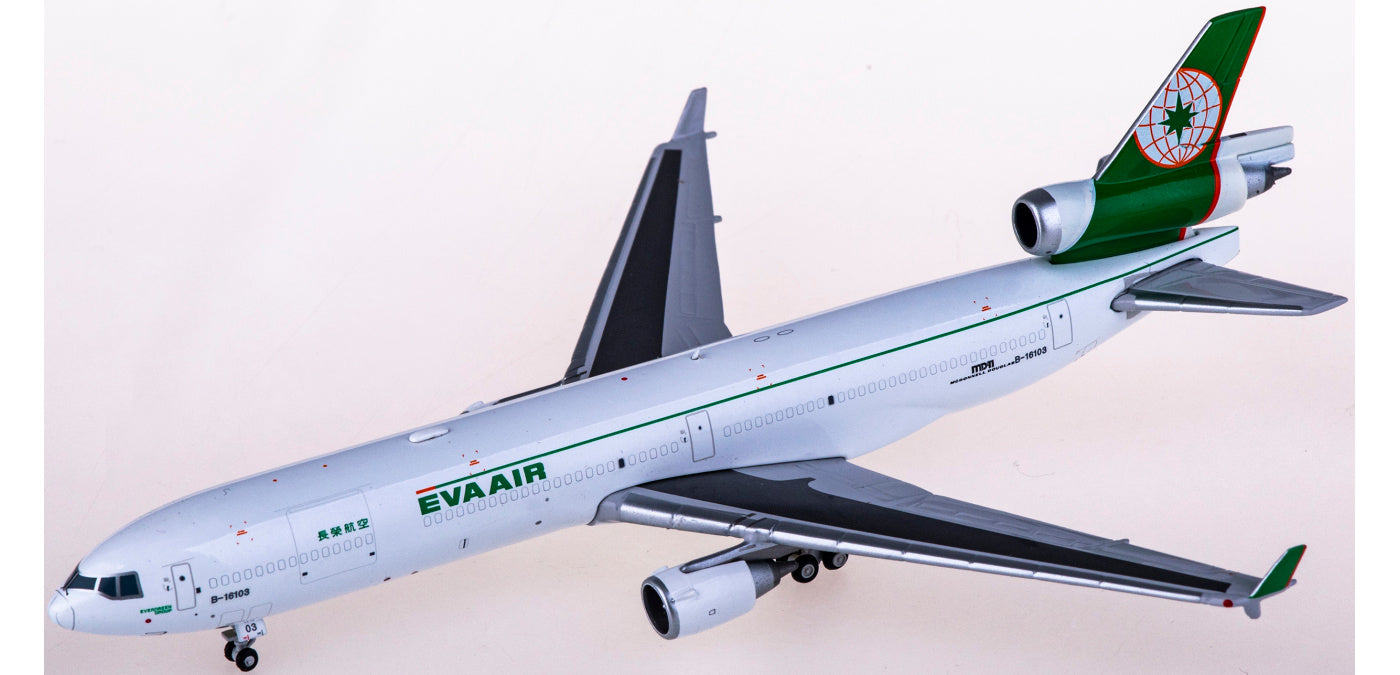 1:400 JC Wings XX4192 EVA Air McDonnell Douglas MD-11F B-16103 Aircraft Model+Free Tractor