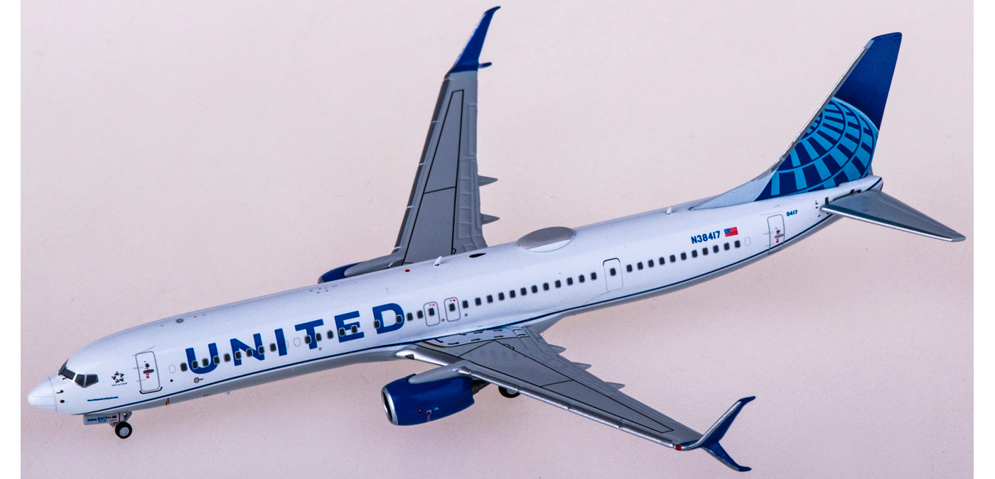 1:400 NG Models NG79006 United Airlines Boeing 737-900ER N38417 eco-blue+Free Tractor