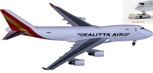 1:400 Phoenix PH04424 Kalitta Air Boeing 747-400 N403KZ+Free Tractor