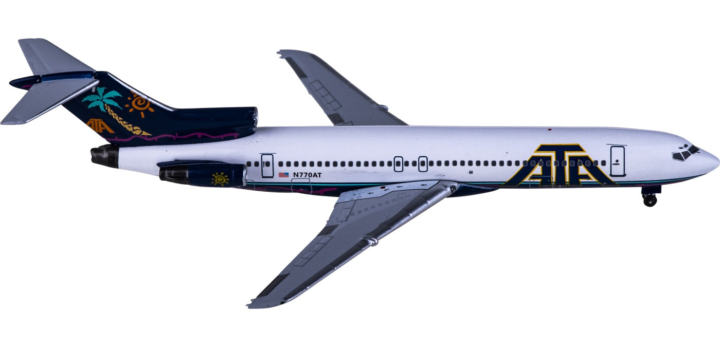 1:400 AeroClassics AC411049 ATA Airlines Boeing 727-200 N770AT Aircraft Model+Free Tractor