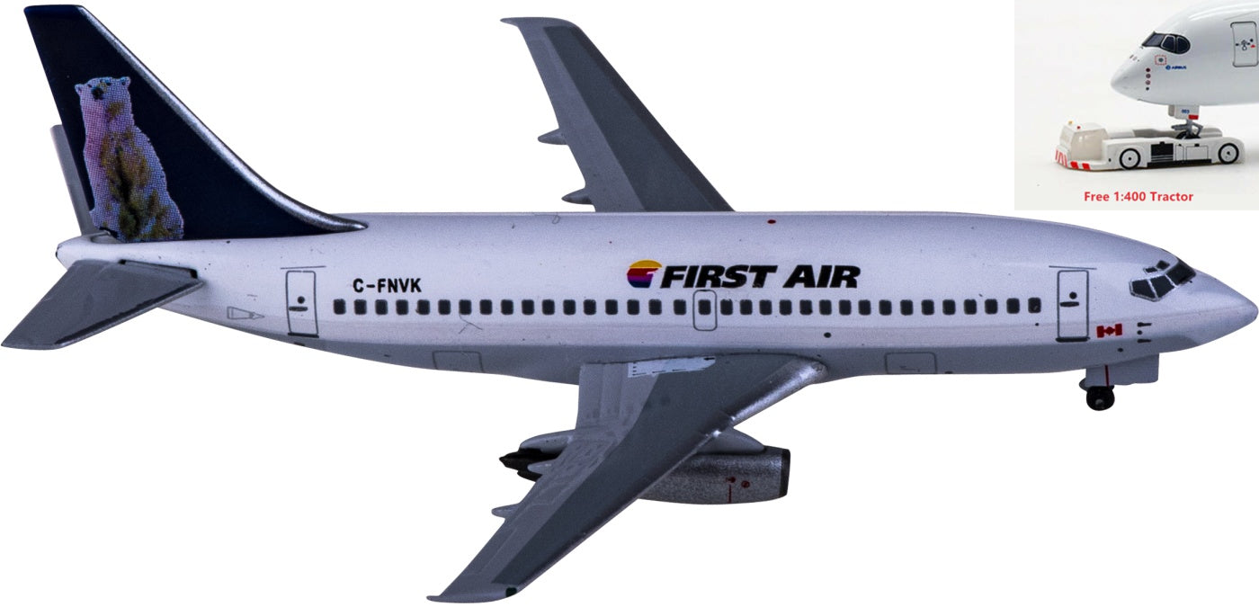 1:400 AeroClassics AC411058 First Air Boeing 737-200 C-FNVK Aircraft Model+Free Tractor