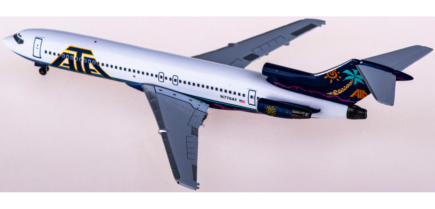 1:400 AeroClassics AC411049 ATA Airlines Boeing 727-200 N770AT Aircraft Model+Free Tractor