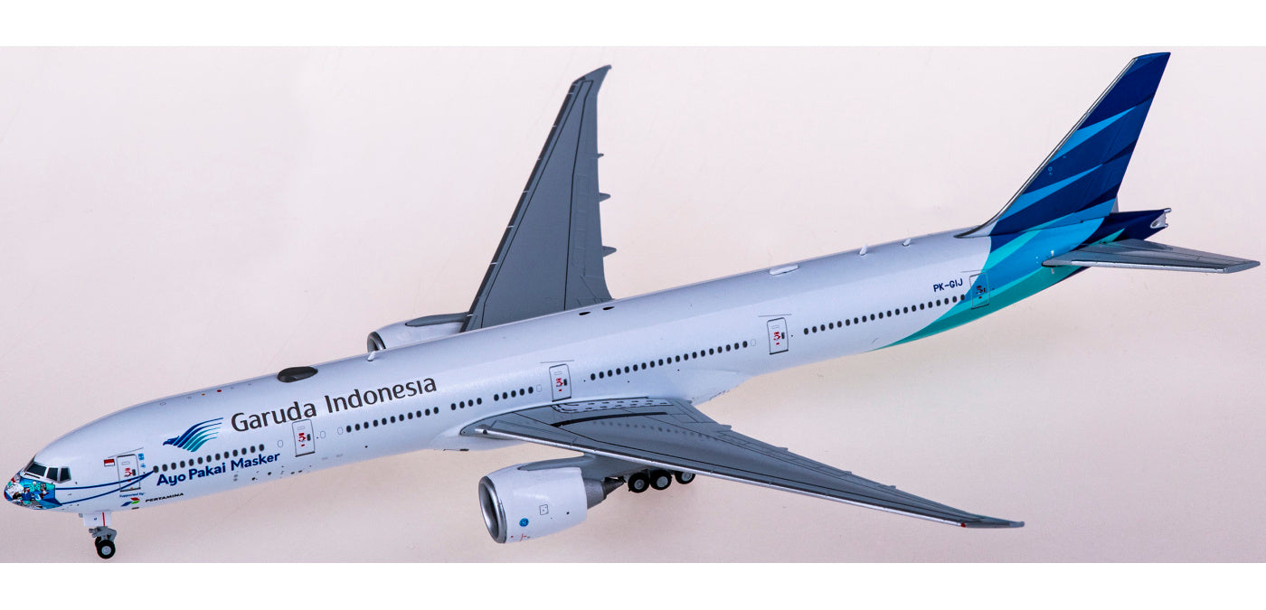 1:400 JC Wings LH4225 Garuda Indonesia Boeing 777-300ER PK-GIJ+Free Tractor