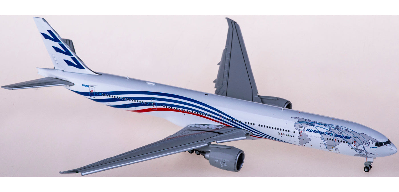1:400 JC Wings XX4972A Boeing 777-300ER N5016R "Flaps Down" Aircraft Model+Free Tractor