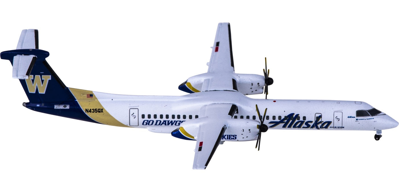 1:400 Geminijets GJASA2027 Alaska Airlines Bombardier Dash 8 Q400 N435QX+Free Tractor