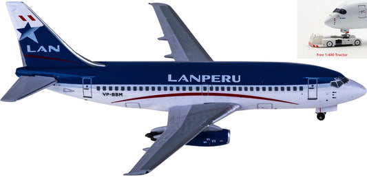 1:400 AeroClassics AC411061 LAN Airlines Boeing 737-200 VP-BBM Aircraft Model+Free Tractor