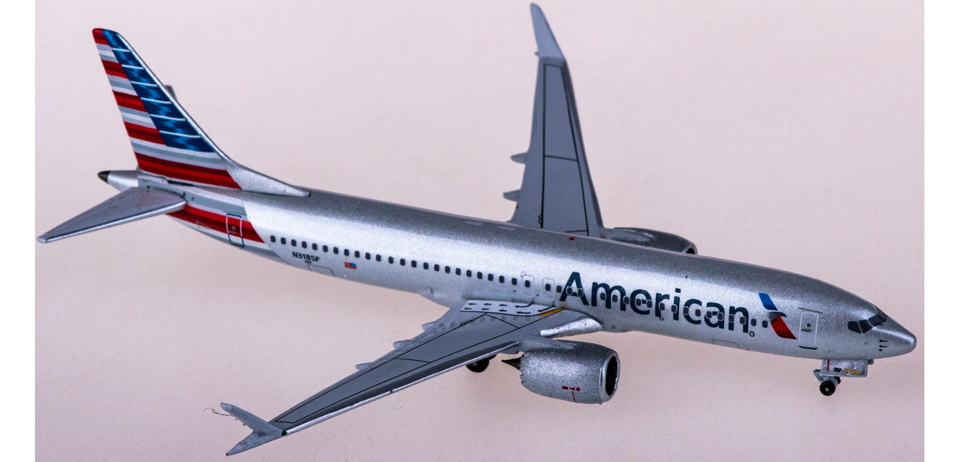 1:400 AeroClassics BBX41626 American Airlines Boeing 737 MAX 8 N318SF Aircraft Model+Free Tractor