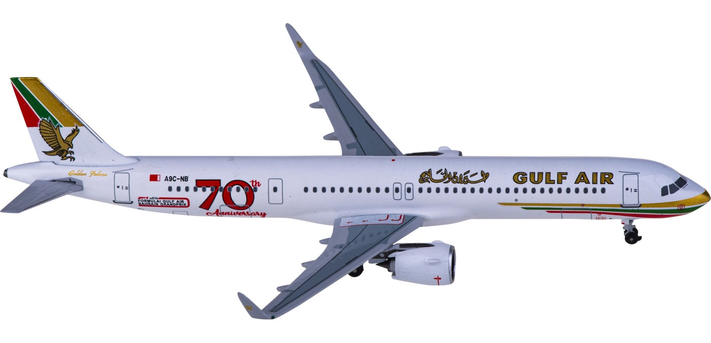 1:400 AeroClassics AC411072 Gulf Air Airbus A321neo A9C-NB Aircraft Model+Free Tractor