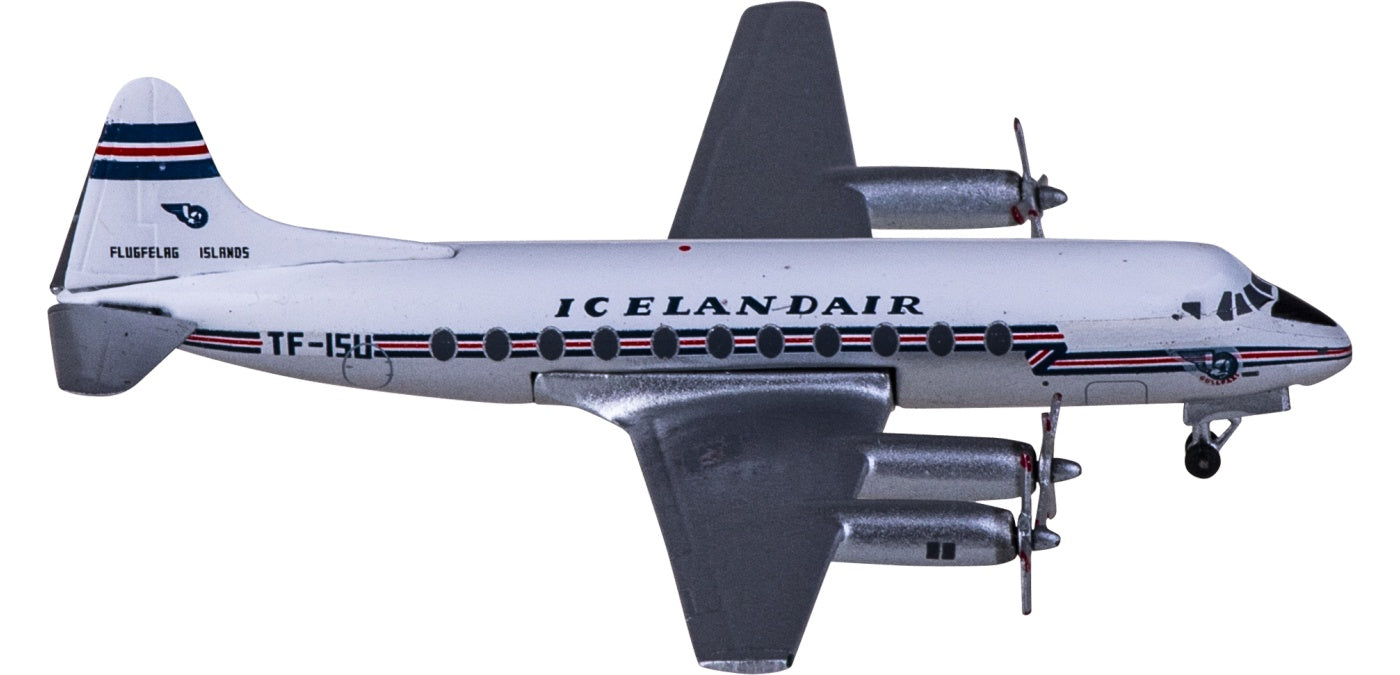 1:400 AeroClassics AC411012 Icelandair Vickers Viscount 700 TF-ISU Aircraft Model+Free Tractor